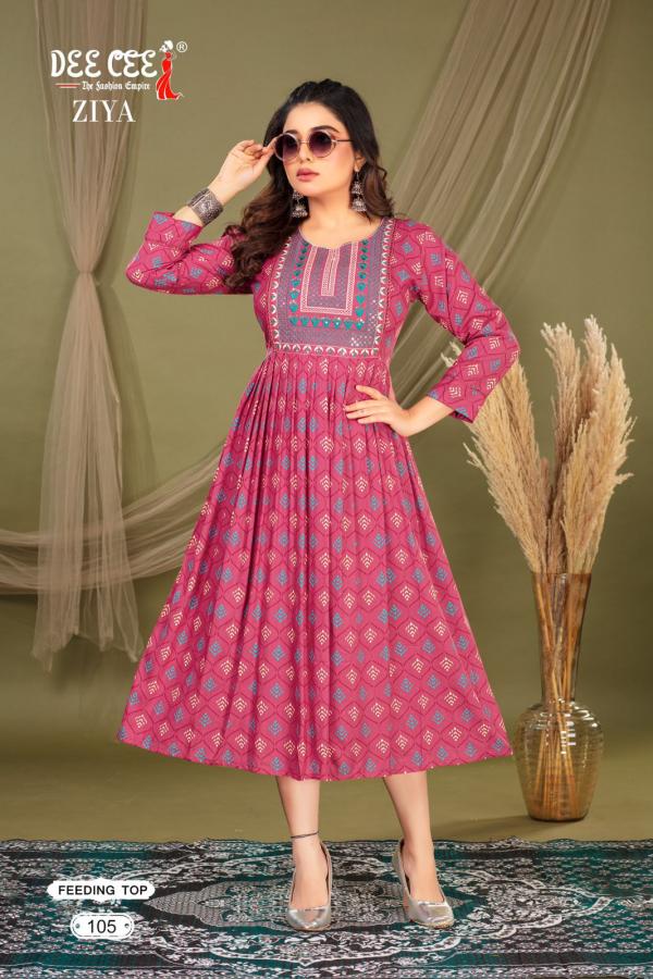 Deecee Ziyaa Rayon Printed Kurti Collection